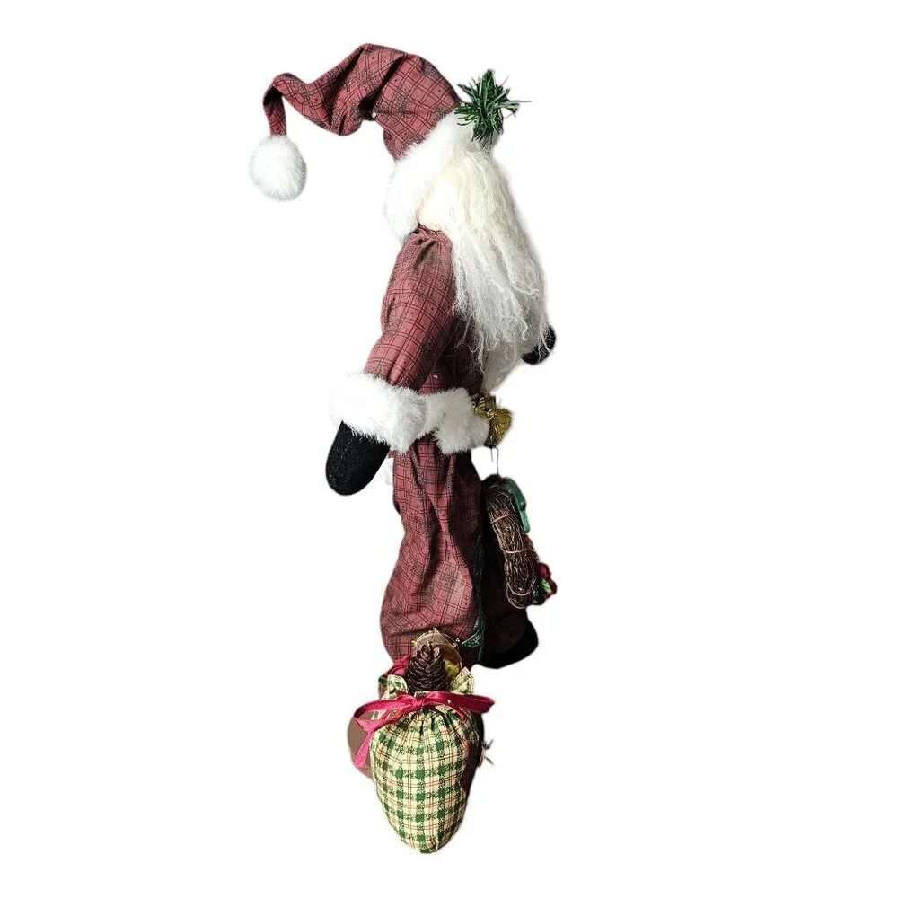Main Joy Limited Santa Claus Plush Farmhouse Primitive Standing 22